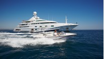 Superyacht PEGASUS V (ex PRINCESS MARIANA) -  Main Shot Running with tender